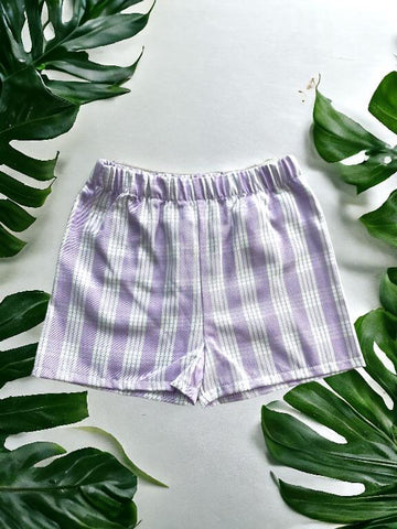 Lavender Palaka Shorts (new)