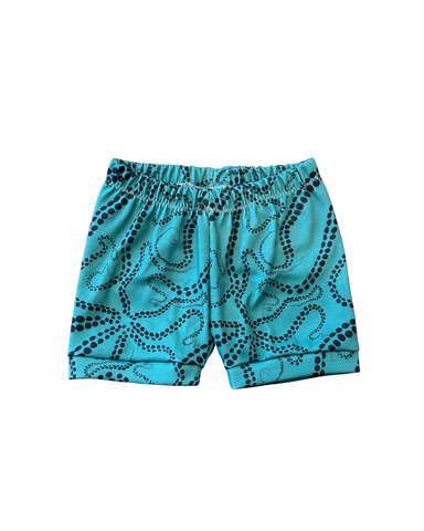 Teal Heʻe Shorts x Kolekolea