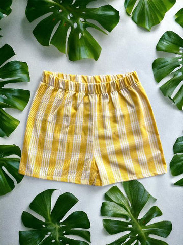 Yellow Palaka Shorts