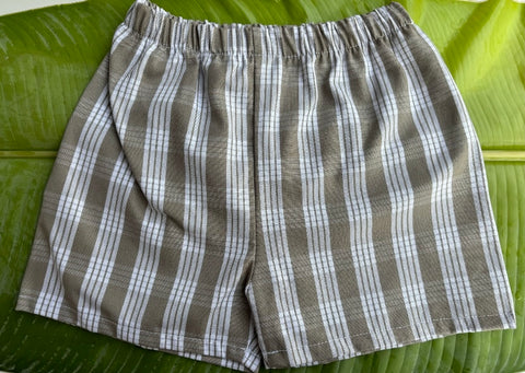 Gray Palaka Shorts