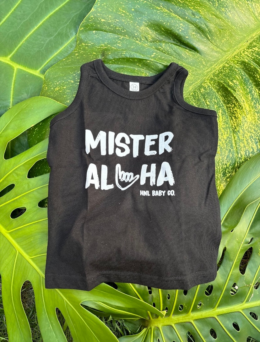 Mister Aloha Tank - Black